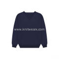 Men's Knitted Sweater Classic V-neck Pullover